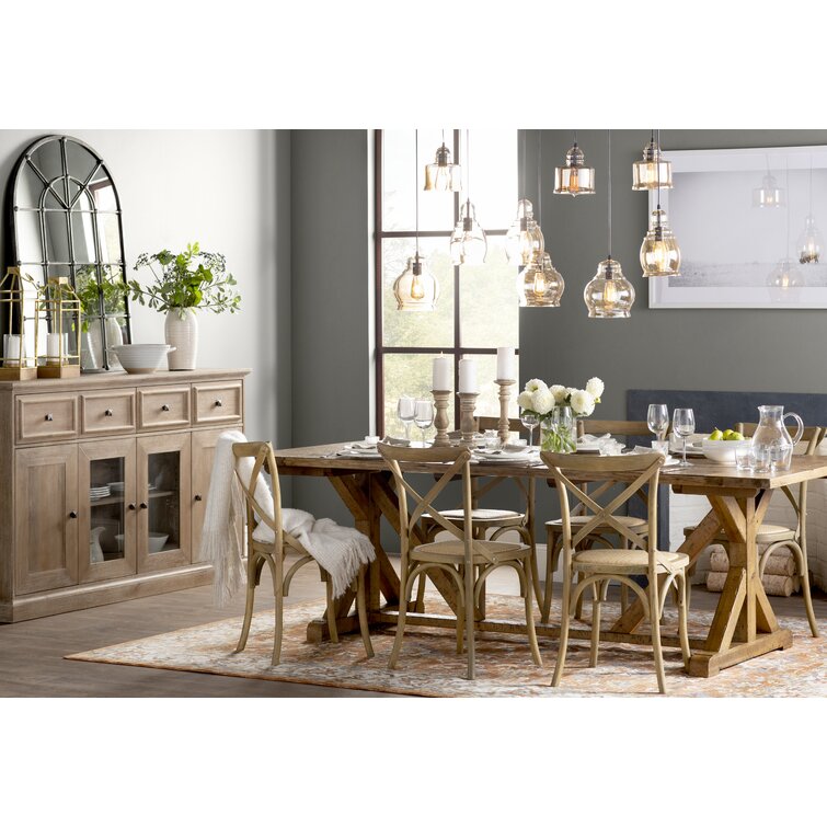 Canora Grey Callion Solid Wood Dining Table & Reviews | Wayfair
